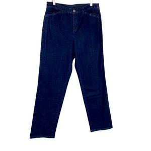 Christopher & Banks 12 slimming dark blue jeans